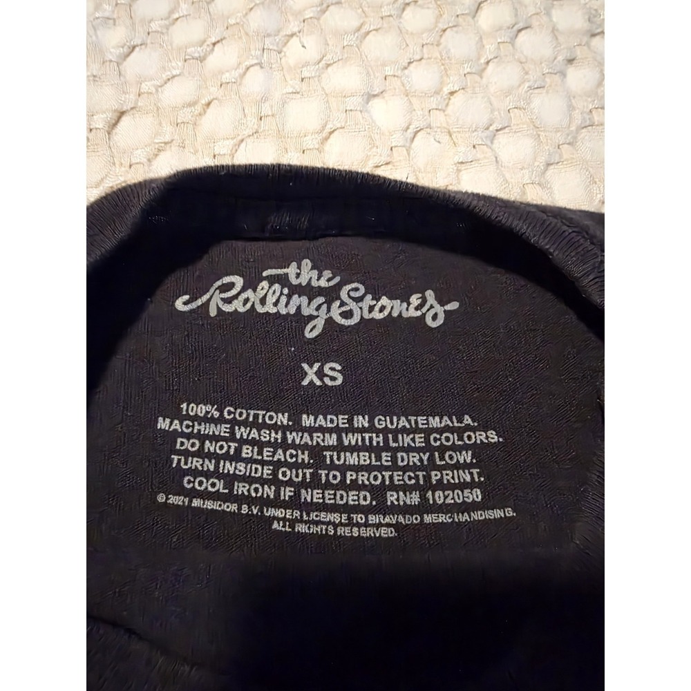 The Rolling Stones Graphic T-Shirt Mens Small Black Fair 1975 US Tour Distressed - Picture 4 of 10